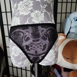 Killstar Black and Gray Mesh Top